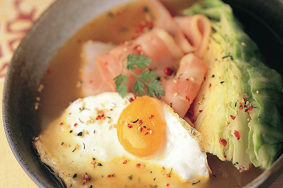 簡単めだまカレー