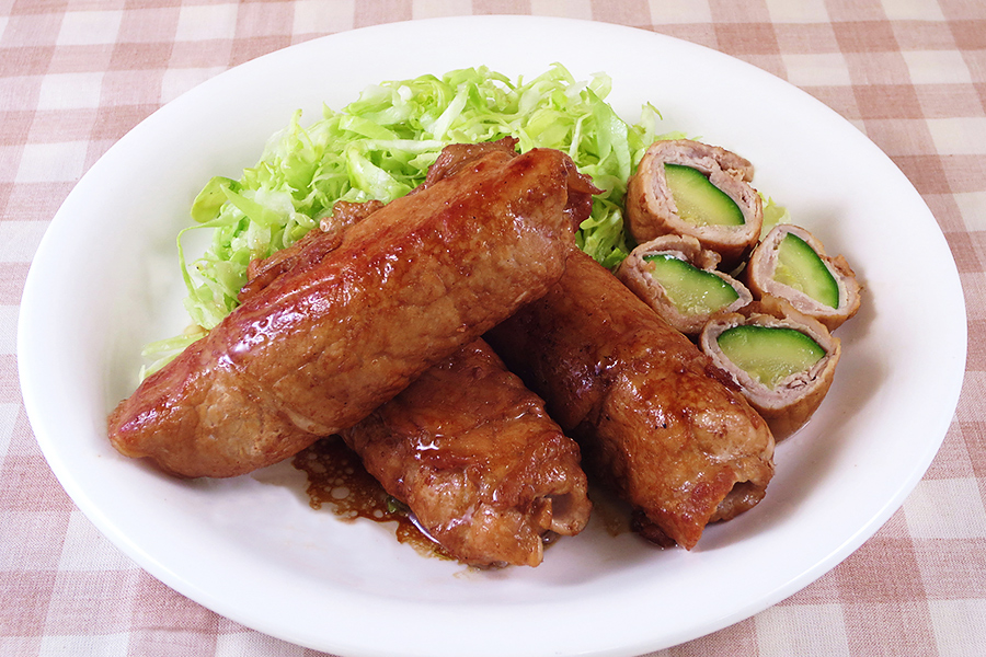 ズッキーニの肉巻き